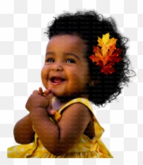Black Baby - Infant Png Download Original Size PNG Image Curly Hair Chubby