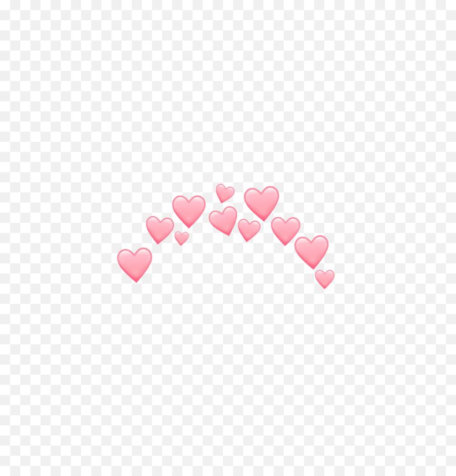 Heats Rose Pink Headcrown Crown Heartcrown Tumblr Trends - Light Purple Heart Emoji Png,Snapchat Flower Crown Png