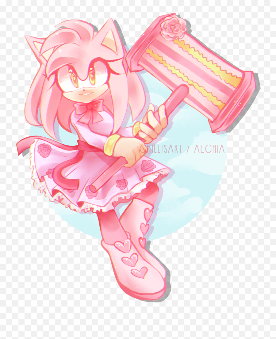 Amy Rose Sonic The Hedgehog Drawn By Spacecolonie Danbooru - Amy Rose Chillisart Png,Amy Rose Transparent