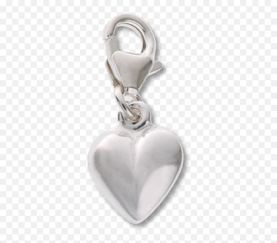 Lovers Heart Charm - Solid Png,Silver Heart Png