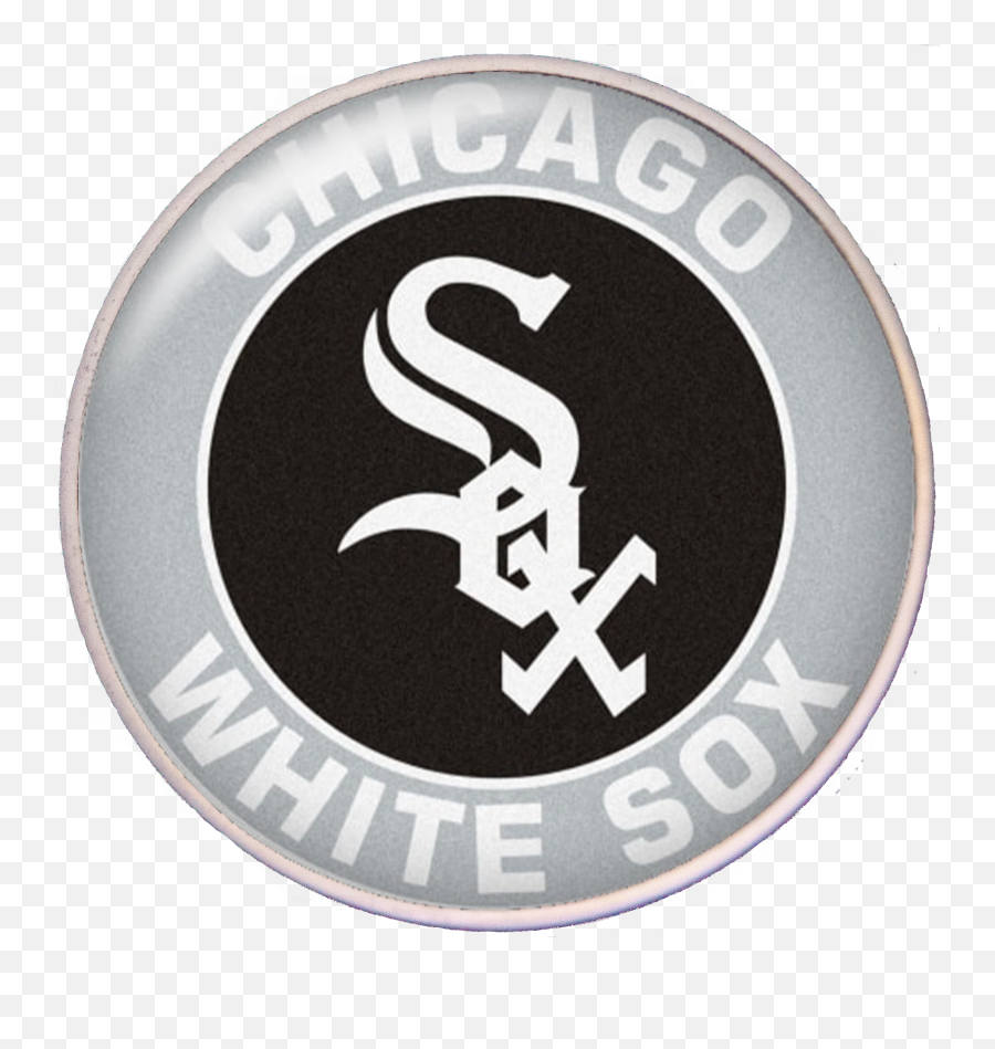 20mm Chicago White Sox Mlb Baseball Logo Snap Charm Tropicaltrinkets - Chicago White Sox Png,Chicago White Sox Logo Png