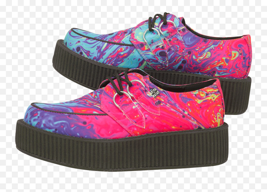 Picture Of Paint Swirl Creepers Vegan Shoes Womenu0027s - Sneakers Png,Creepers Png