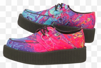Picture Of Paint Swirl Creepers Vegan Shoes Womenu0027s - Sneakers Png,Creepers Png