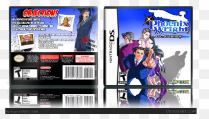 Phoenix Wright Ace Attorney Nintendo Ds Box Art Cover By - Covers png