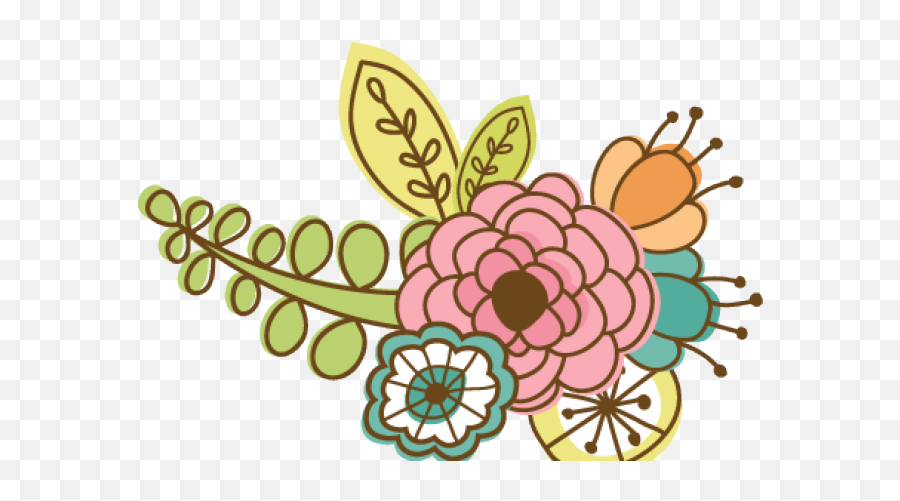 Doodles Clipart Flower - Flower Transparent Png Doodle Decorative,Doodle Png