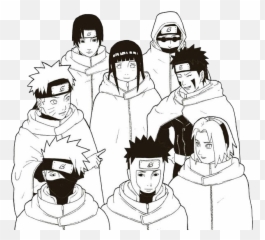Sakura Haruno Sasuke Uchiha Kakashi Hatake Black And White - Naruto And White png