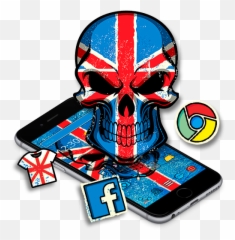 Union Jack Flag Skull Theme U2013 Apps Bei Google Play - Smartphone png