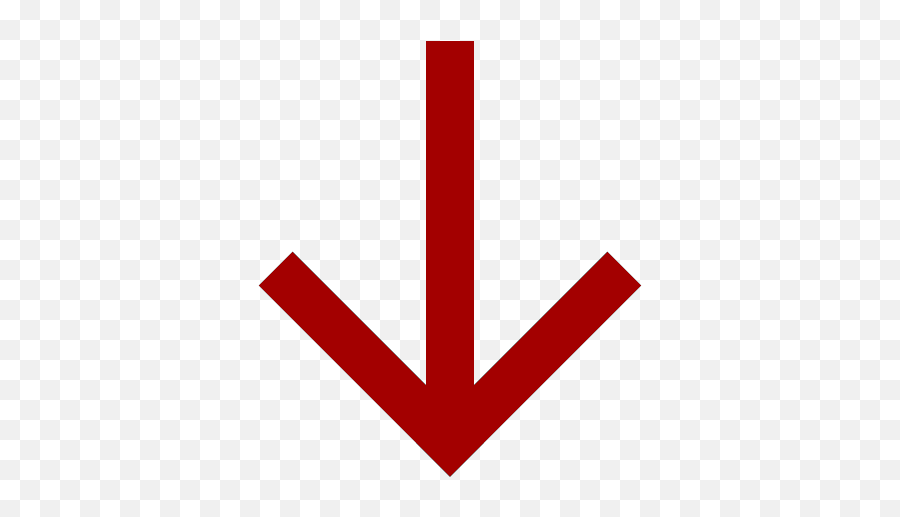 Red Down Arrow Icon - Vertical Png,Red Arrow Icon Png