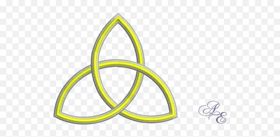 Art Of Embroidery - Celtic Triangle Machine Embroidery Designs Trinity Symbol Png,Triquetra Png