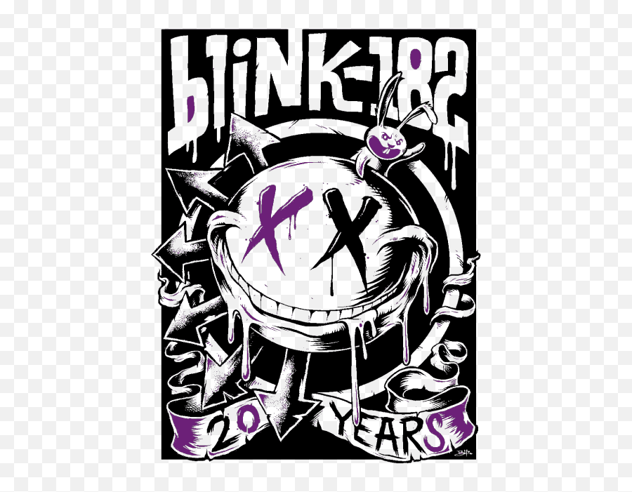 Gif Music Rock Edit Live Era Band Punk Logo Blink 182 Mark - Poster Blink 182 Png,Rock Transparent