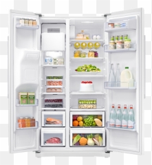 Rs3000 American Style Fridge Freezer With Plumbed Water U0026 Ice - Samsung Spare Parts png