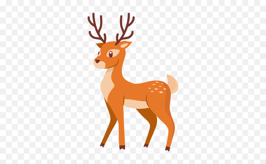 Deer Animal Cartoon - Cartoon Deer No Background Png,Animal Head Png