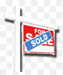 Sign Post Png - Transparent Background Real Estate Sold