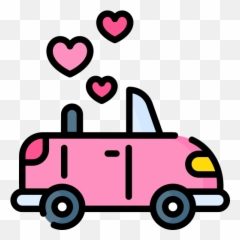 Wedding Car Icon From Date Night Pack Style - Lineal color Scalable Vector Graphics png