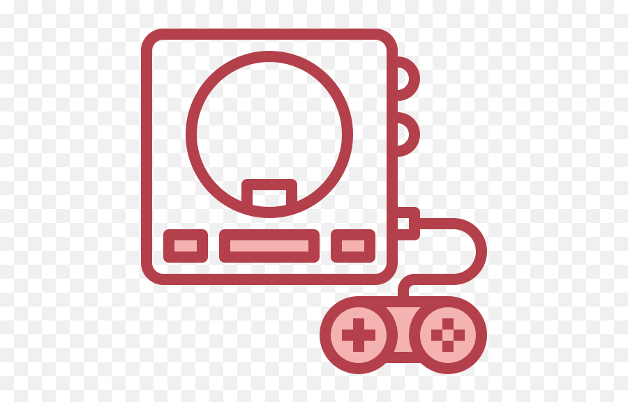 Console Icon From Game Night Pack Style - Red Download Mathe Icon Png,Console Icon Png