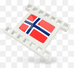 White Movie Icon Illustration Of Flag Norway Png