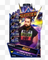 Rusev - Wwe Supercard Season 1 Debut Wwe Supercard Roster Wwe Supercard Summerslam 18 Png,Rusev Png