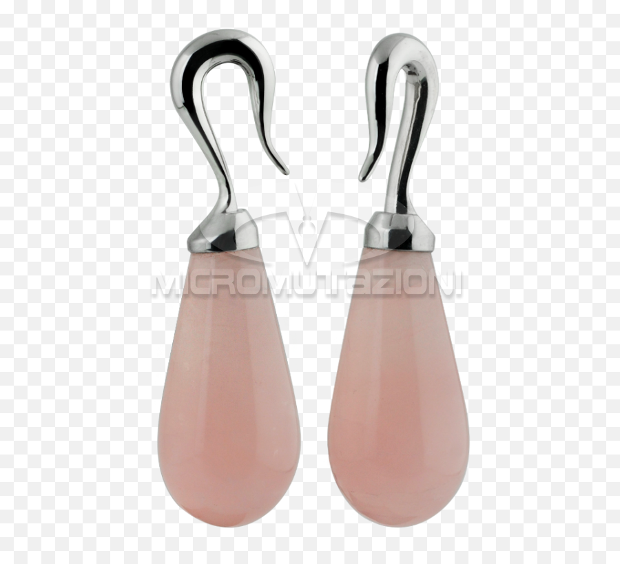 Natural Stone Rose Quartz Tear With Steel Hook Price For Pair - Earrings Png,Teardrop Tattoo Transparent