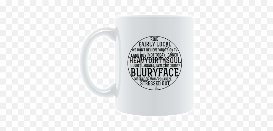 Twenty One Pilots - Logo W Blurryface Album Beer Stein Png,Twenty One Pilots Logo Png