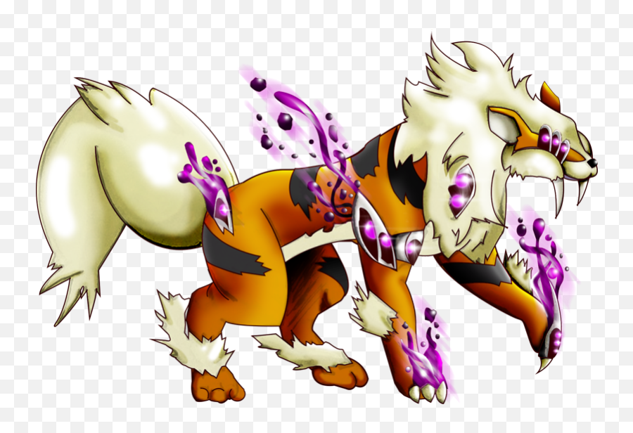 Pokemon 8058 Mega Arcanine Cyborg Pokedex Evolution Moves - Cartoon Png,Growlithe Png