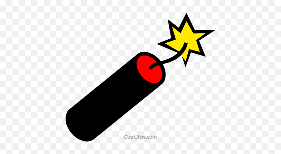 Firecracker Royalty Free Vector Clip Art Illustration - Firecracker Clipart Png,Firecracker Png