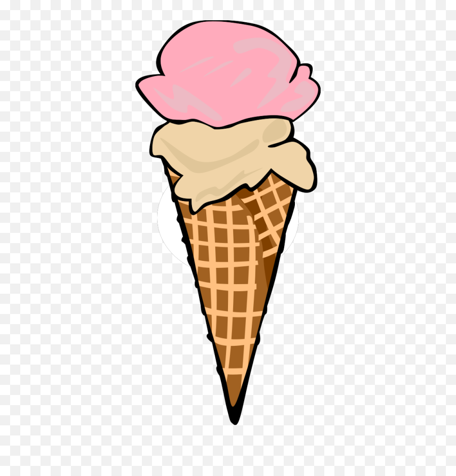 Free Ice Cream Clipart Transparent - Ice Cream Cone 2 Scoops Png,Ice Cream Clipart Transparent Background