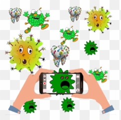 Kill Germs Camera Game - Imagenes De Biologia Animadas Png,Germs Png