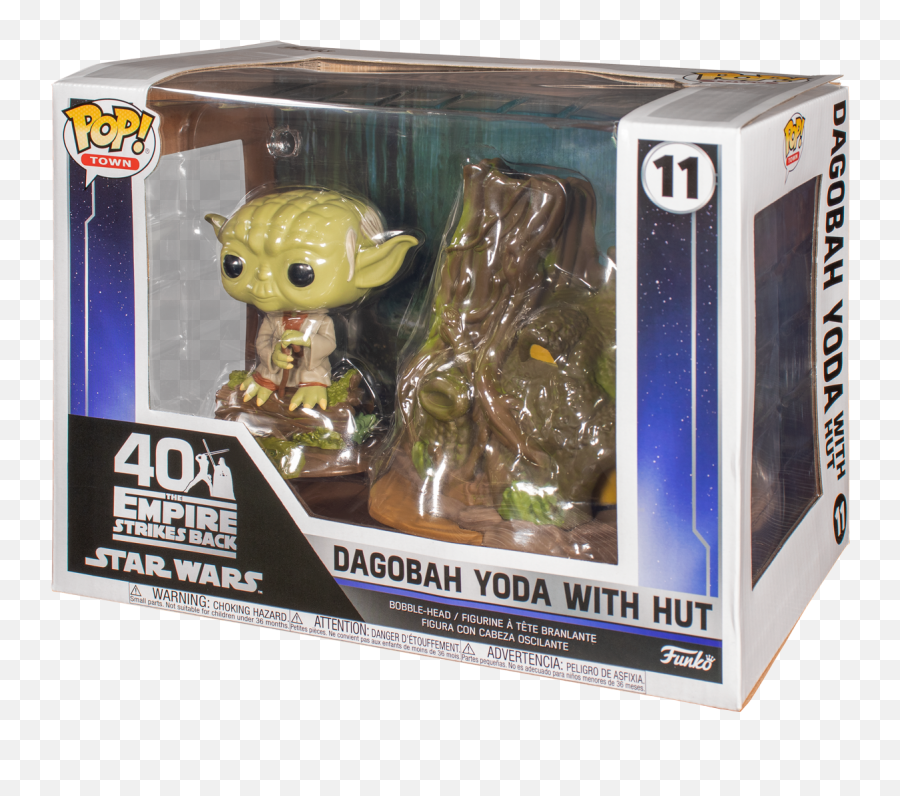 Funko - Pop Town Star Wars Dagobah Yoda With Hut 11 Star Episode V The Empire Strikes Back Png,Yoda Transparent