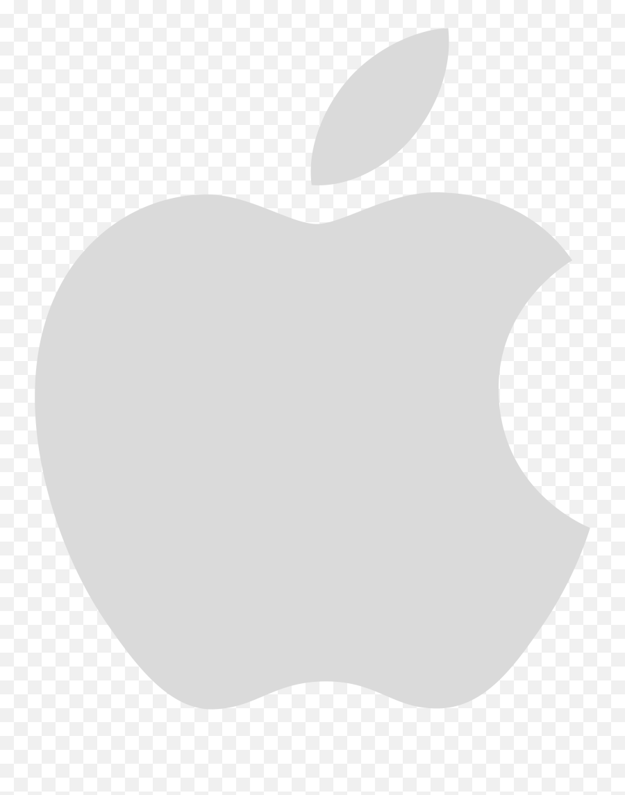 Apple Logo Grey - Apple Logo Png Transparent,Apple Logo White