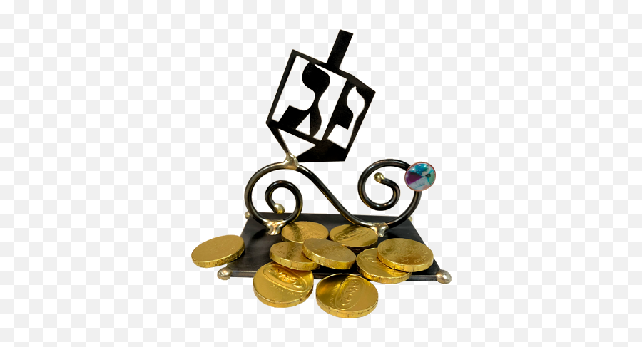 Whimsical Decorative Dreidel By Gary Rosenthal - Cash Png,Dreidel Png