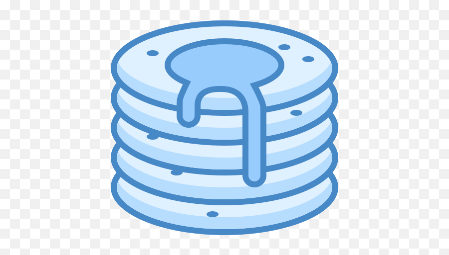 Pancake Icon - Free Download Png And Vector Blue Pancake Clipart,Pancake Png