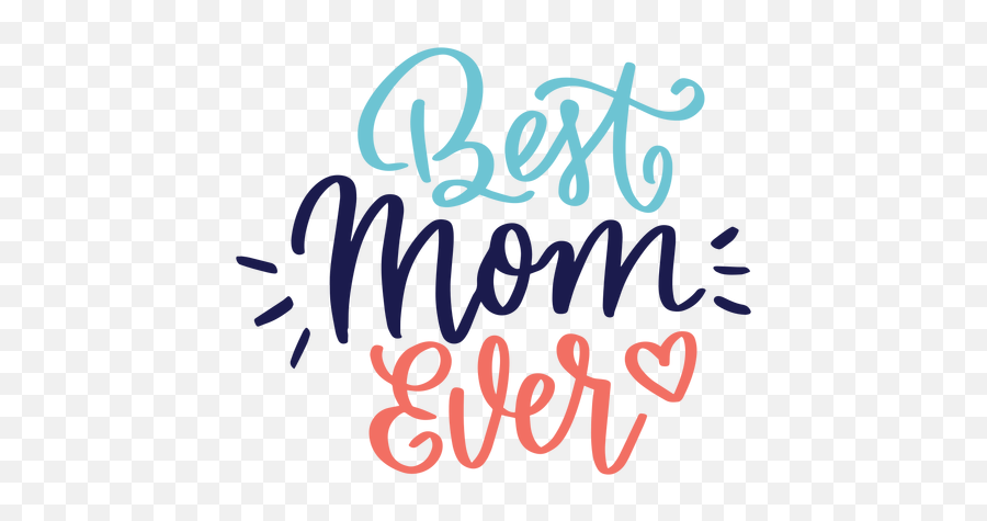 Best Mom Ever English Heart Text Sticker - Transparent Png Best Mom Ever Png,Ink Png