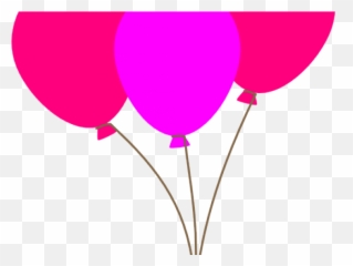 Feliz Cumpleaños Rosa Png Clipart - Pink Balloons Clipart Png Transparent,Feliz Cumpleaños Png