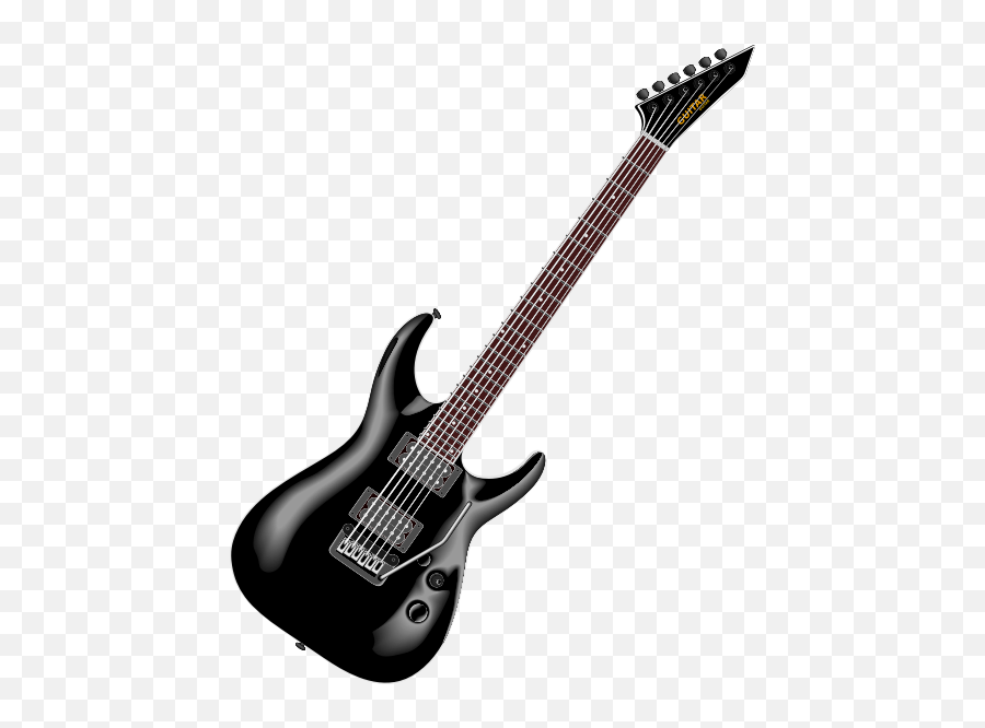 Bass Guitar With Six Strings Vector - Guitar Clip Art Png,Guitar Vector Png