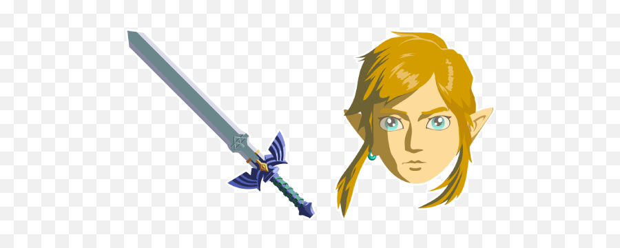The Legend Of Zelda Link Master Sword - Illustration Png,Master Sword Png