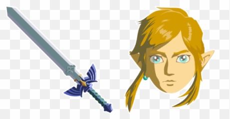 The Legend Of Zelda Link Master Sword - Illustration Png,Master Sword Png