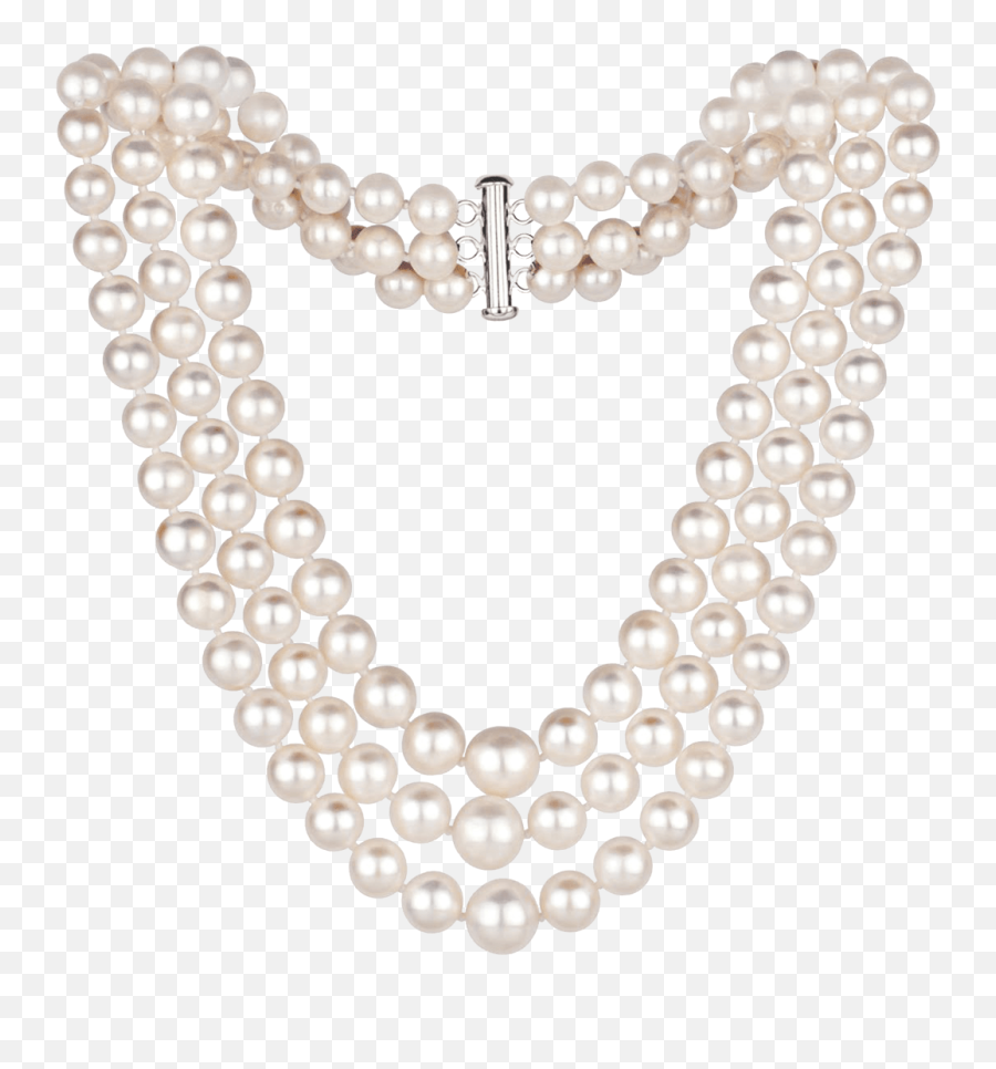 Strand Of Pearls Png - Mikimoto Triple Strand Pearl Necklace,Pearls Png