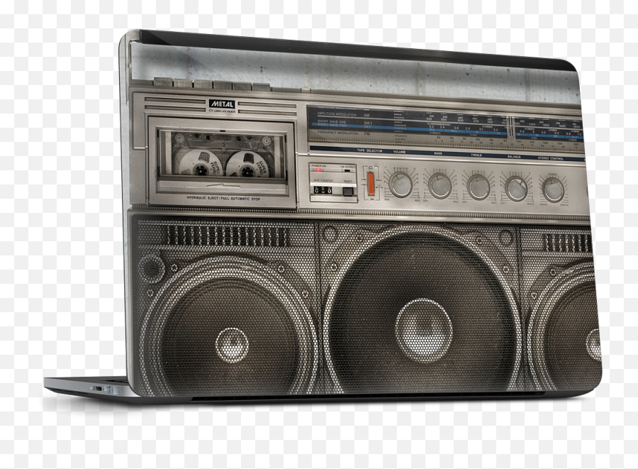 Boombox Dell Laptop Skin - Macbook Pro 15 Boombox Case Png,Boombox Png