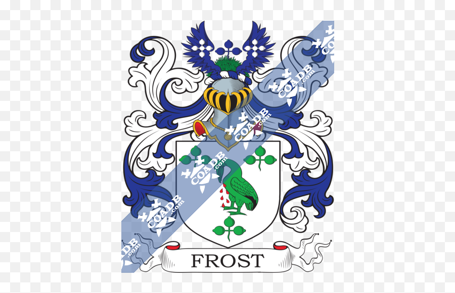 Frost Family Crest Coat Of Arms And Name History - Frost Family Crest Png,8 Png