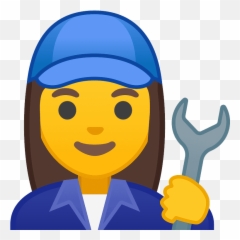 Woman Mechanic Emoji Clipart Free Download Transparent Png - Emoji,Mechanic Png