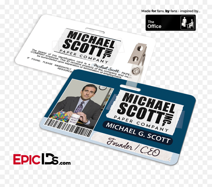 Michael Scott Paper Company Employee Id - Logo Michael Scott Paper Company Png,Michael Scott Png