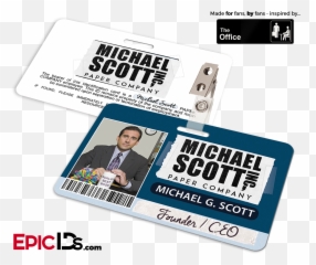 Michael Scott Paper Company Employee Id - Logo Michael Scott Paper Company Png,Michael Scott Png