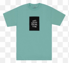 Anti Social Club Box Logo T - Supreme Lovers Tee Ash Grey Png,Anti Social Social Club Logo