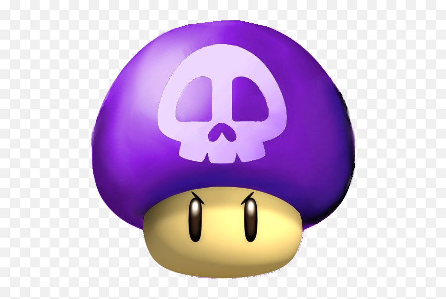 Poison Mushroom - Poison Mushroom Super Mario Full Size Poison Mushroom Mario Png,Mario Mushroom Png