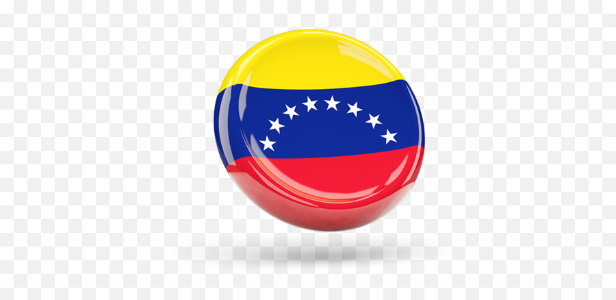 Venezuela National Country Flag Round - Venezuela Flag Button Png,Venezuela Flag Png