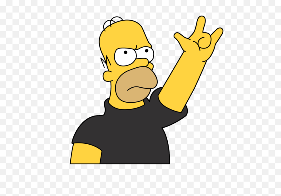 Download Hd Homer Simpson Heavy Metal - Simpsons Rock And Roll Png,Homer Png