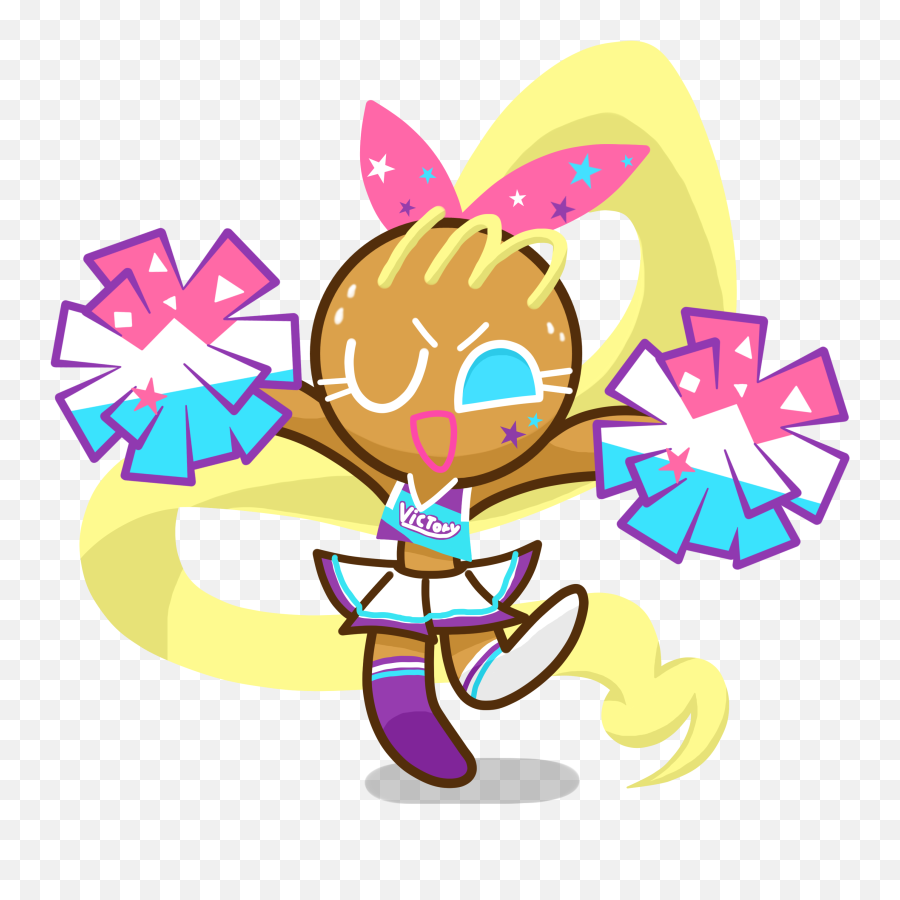 Transparent Animated Cheerleader Clipart - Png Download Run Cookie Anime,Cheerleader Silhouette Png