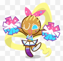 Transparent Animated Cheerleader Clipart - Png Download Run Cookie Anime