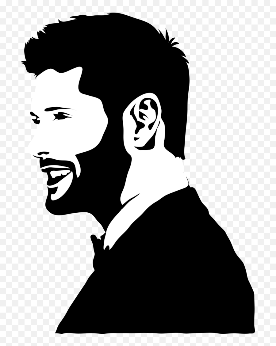 Person Silhouette 5 December Clip Art - Jensen Ackles Silhouette Png,Jensen Ackles Png