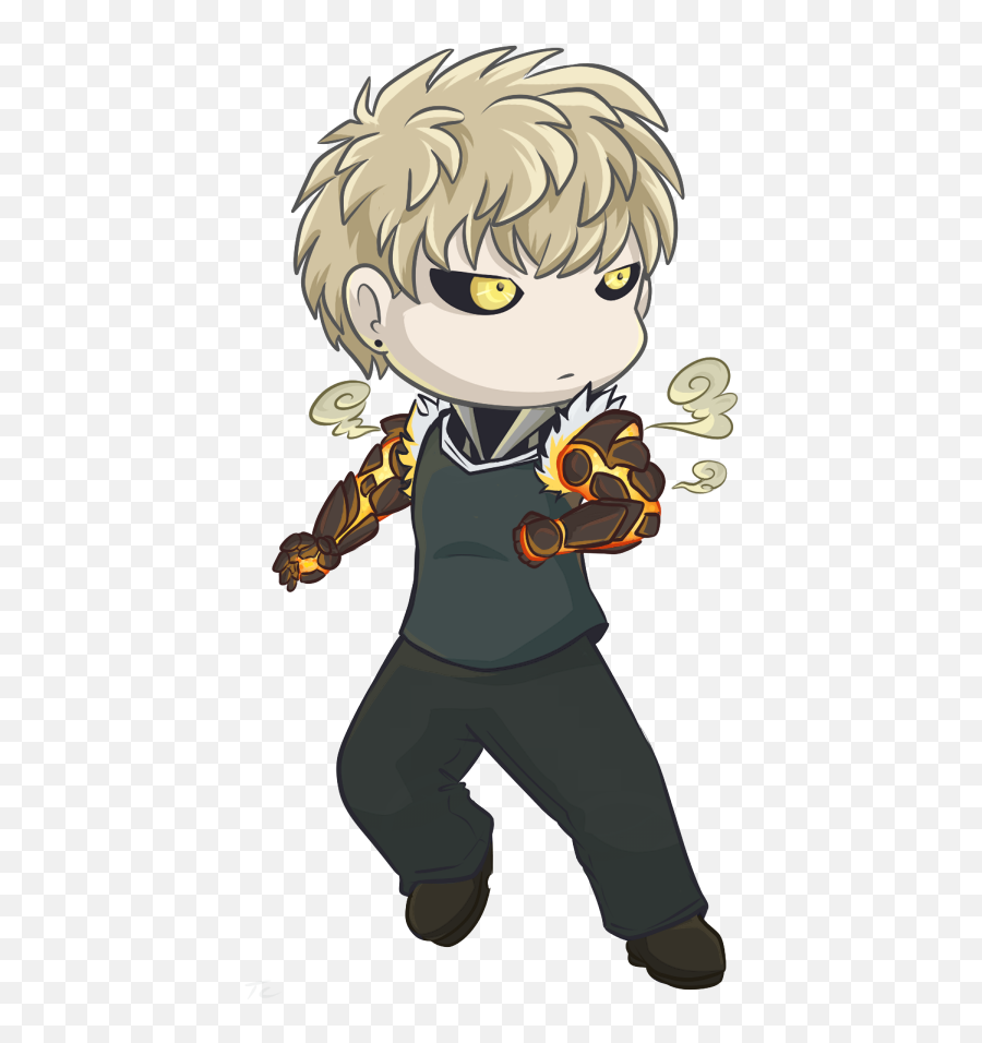 Genos Chibi Weasyl - Anime One Punch Man Chibi Png,Genos Png